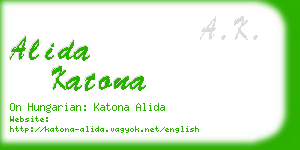 alida katona business card